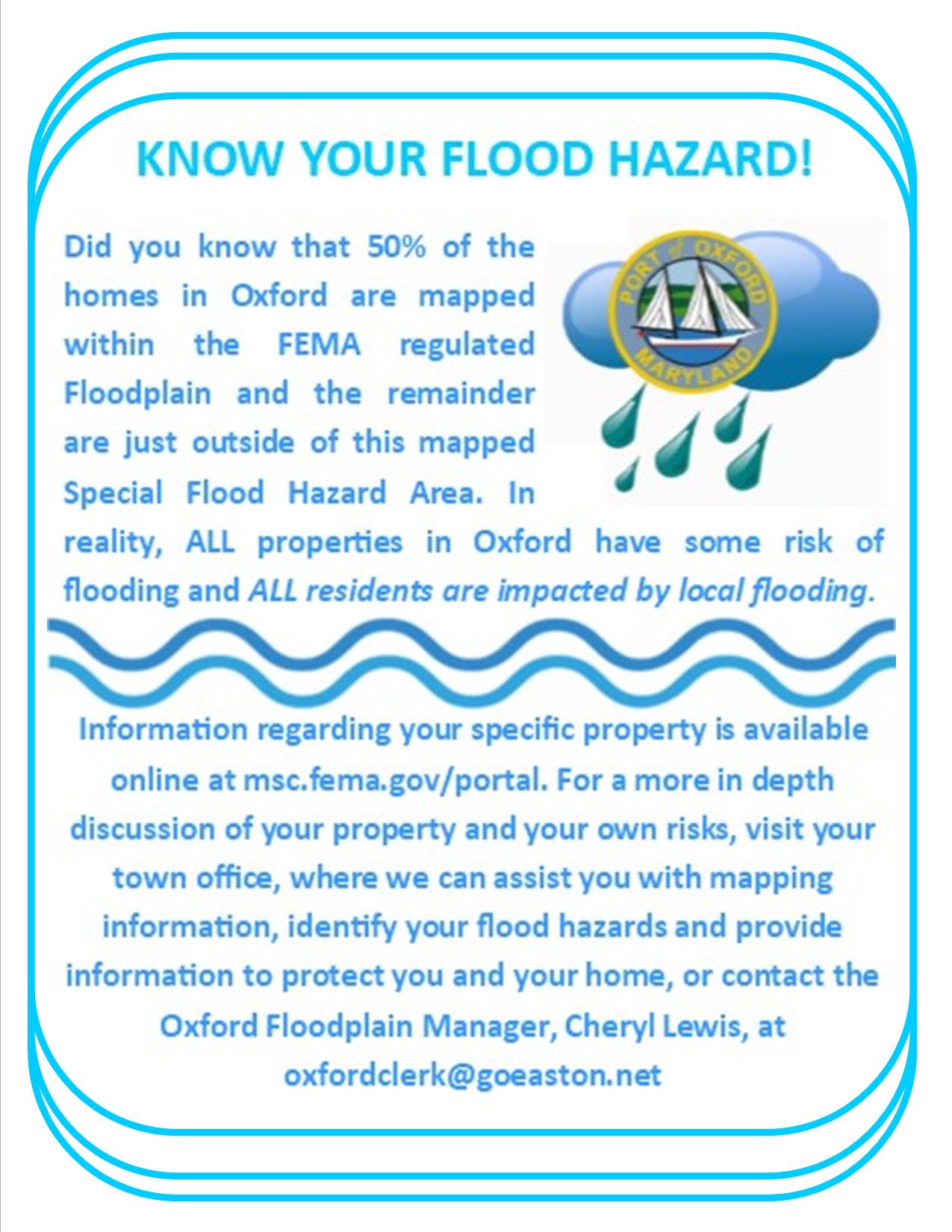 Floodplain Information | Town Of Oxford, Maryland